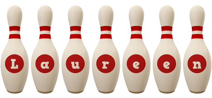 laureen bowling-pin logo