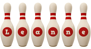 leanne bowling-pin logo