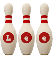 lee bowling-pin logo