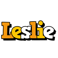 leslie cartoon logo