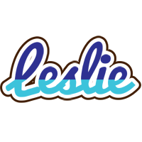 leslie raining logo