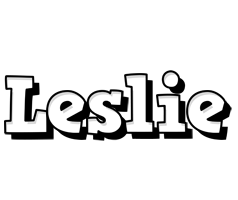 leslie snowing logo