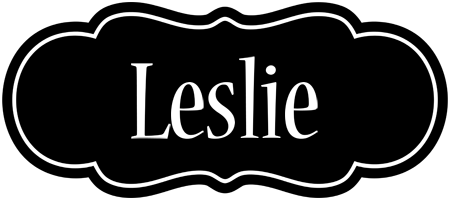 leslie welcome logo