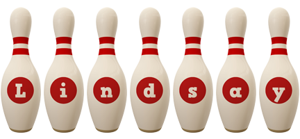 lindsay bowling-pin logo