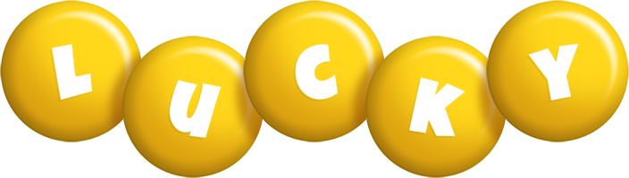 lucky candy-yellow logo