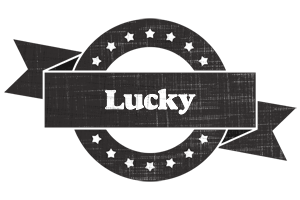 lucky grunge logo