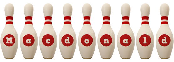 macdonald bowling-pin logo