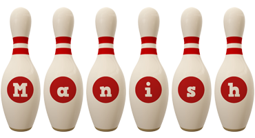 manish bowling-pin logo