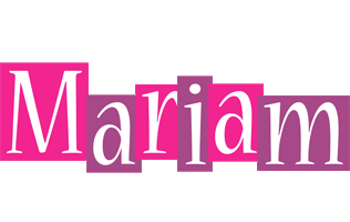 mariam whine logo