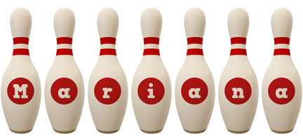 mariana bowling-pin logo