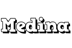 medina snowing logo