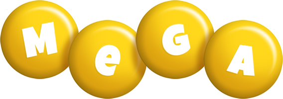 mega candy-yellow logo