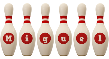 miguel bowling-pin logo