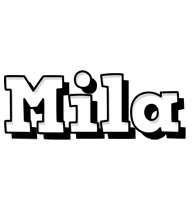 mila snowing logo