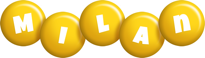 milan candy-yellow logo