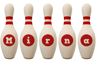 mirna bowling-pin logo
