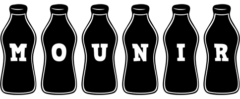 mounir bottle logo