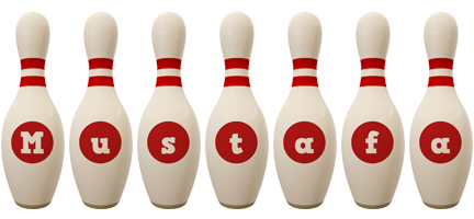 mustafa bowling-pin logo