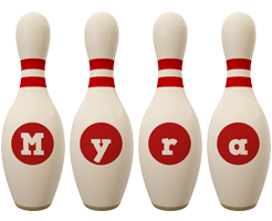 myra bowling-pin logo