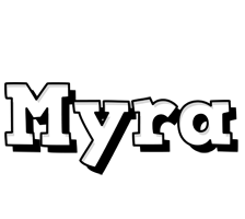 myra snowing logo
