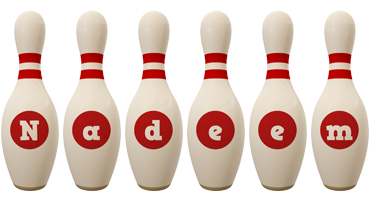 nadeem bowling-pin logo