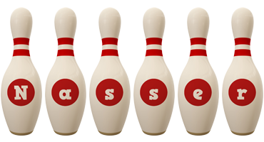 nasser bowling-pin logo