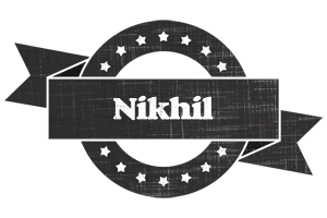 nikhil grunge logo