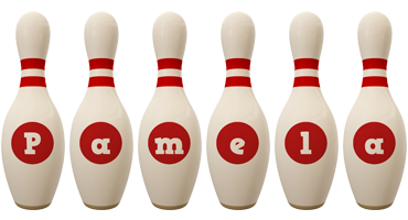 pamela bowling-pin logo