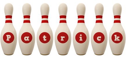patrick bowling-pin logo