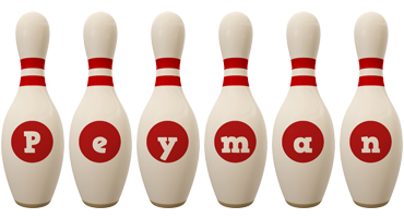 peyman bowling-pin logo