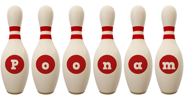 poonam bowling-pin logo