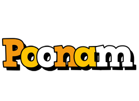 poonam cartoon logo