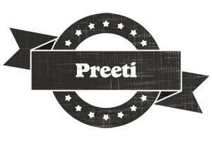 preeti grunge logo