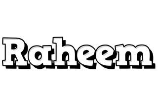 raheem snowing logo