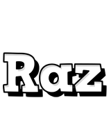 raz snowing logo