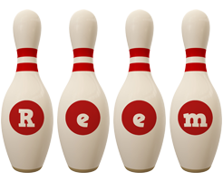 reem bowling-pin logo