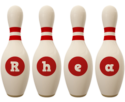 rhea bowling-pin logo