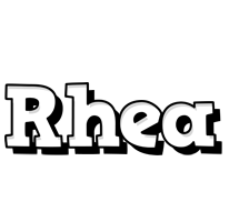 rhea snowing logo