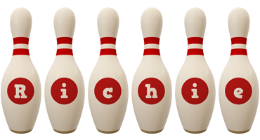 richie bowling-pin logo