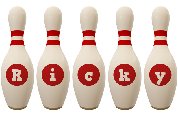 ricky bowling-pin logo