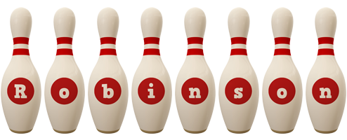 robinson bowling-pin logo