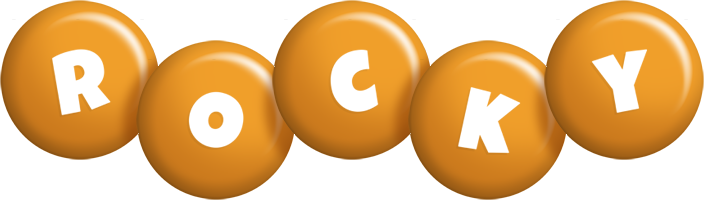 rocky candy-orange logo