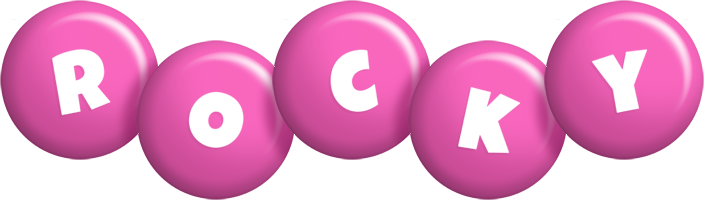 rocky candy-pink logo