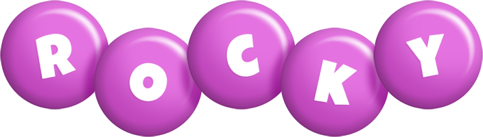 rocky candy-purple logo
