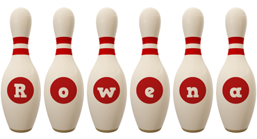 rowena bowling-pin logo