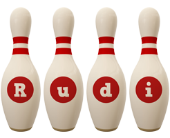 rudi bowling-pin logo