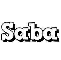 saba snowing logo