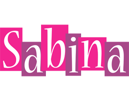 sabina whine logo