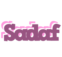 sadaf relaxing logo