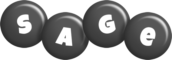 sage candy-black logo